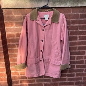 L.L. Bean Pink Corduroy Chore Jacket